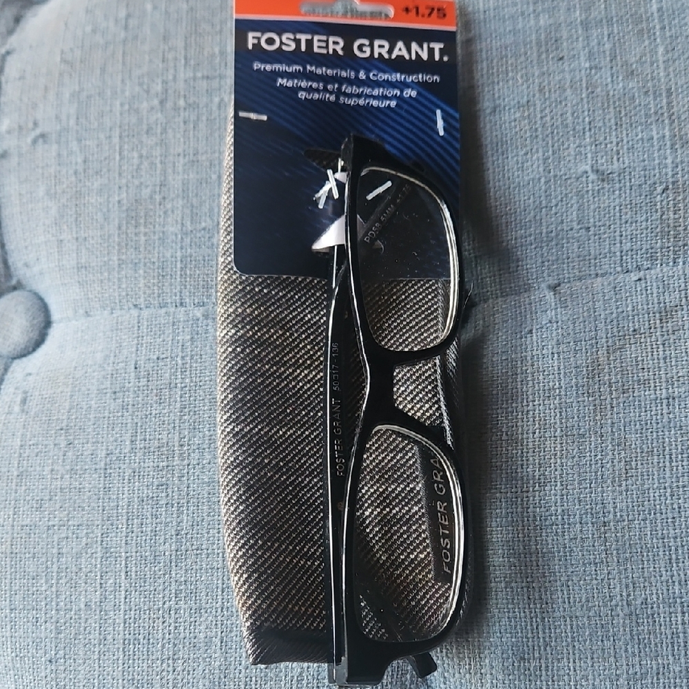 🌟3/$25🌟 Foster Grant  Black Glasses + 1.75